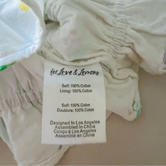 For Love and Lemons Azalea Crop Top in White Floral - Picture 11 of 12